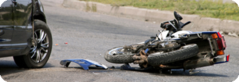 Motorcycle accident.